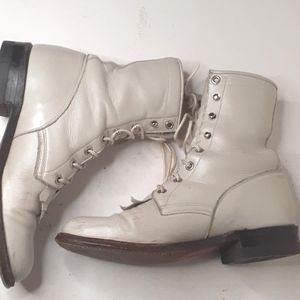 Justin Women's Lace Up Leather Boots.